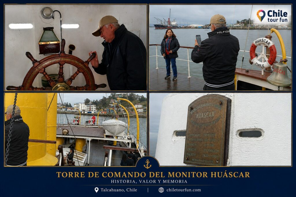 Torre de comando del Monitor Huáscar en Talcahuano, Chile